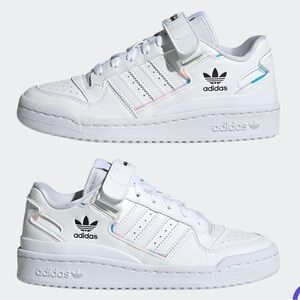 Adidas Kids White Forum Low Sneakers